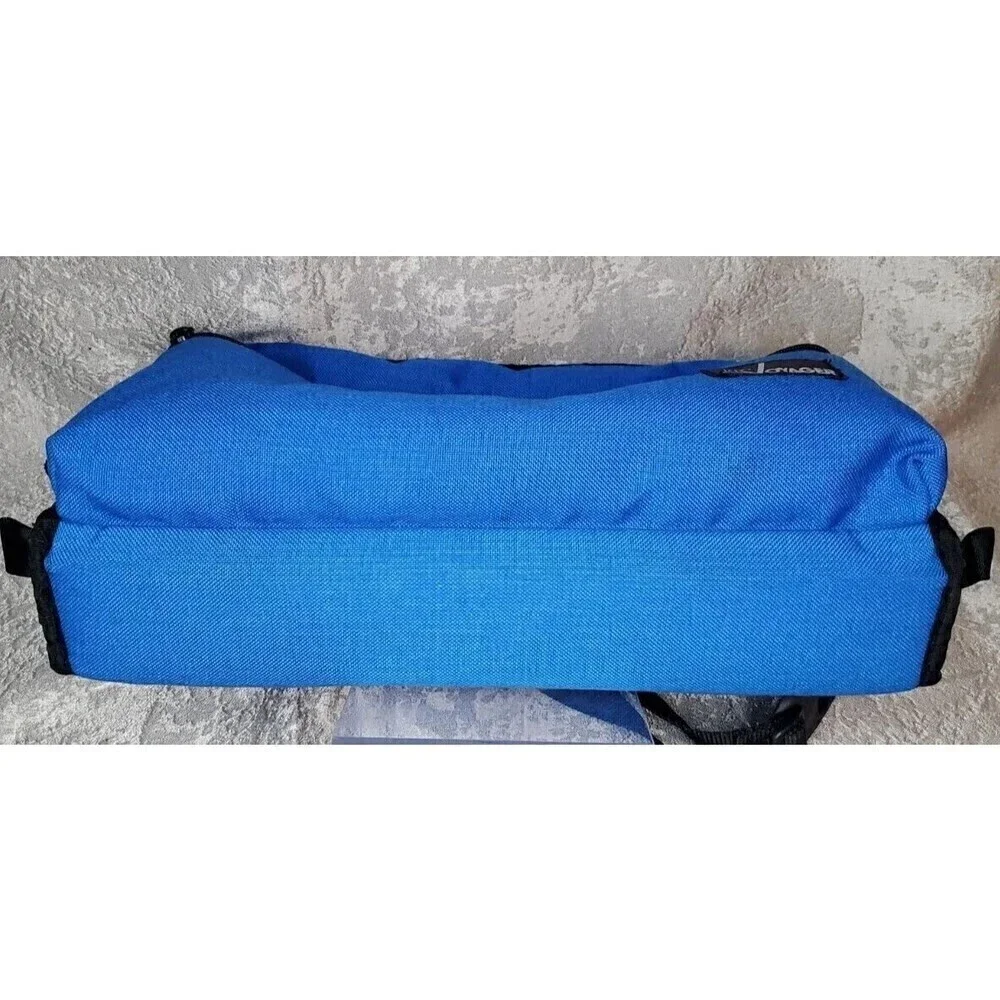 VTG LEBO Cassette Holder Padded Removeable Shell/Strap Blue Zip Pocket Holds 30